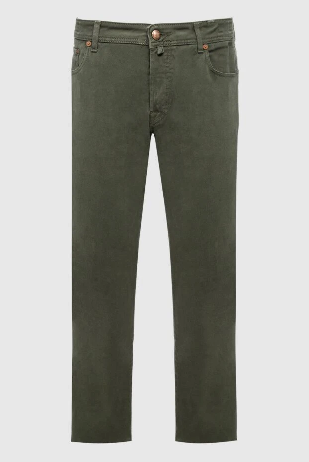 Jacob Cohen мужские джинсы из хлопка зеленые мужские купить с ценами и фото 158304 - фото 1