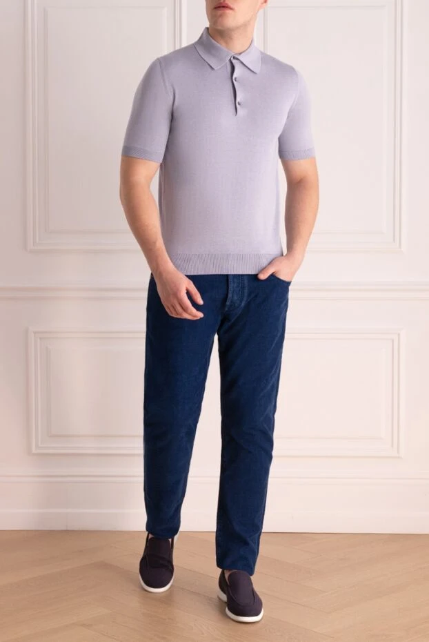 Jacob Cohen man blue cotton jeans for men buy with prices and photos 158308 - photo 2
