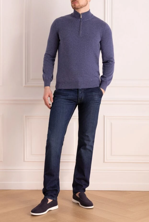 Jacob Cohen man blue cotton jeans for men buy with prices and photos 158309 - photo 2