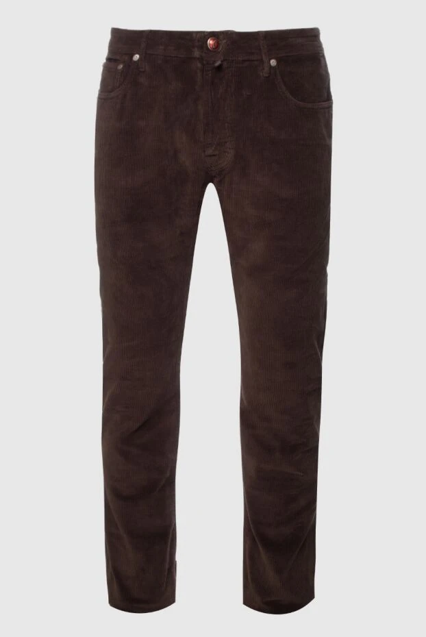 Jacob Cohen мужские джинсы из хлопка коричневые мужские купить с ценами и фото 158313 - фото 1