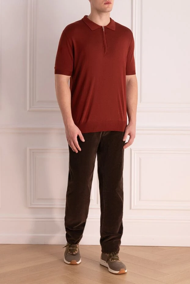 Jacob Cohen man brown cotton jeans for men buy with prices and photos 158313 - photo 2