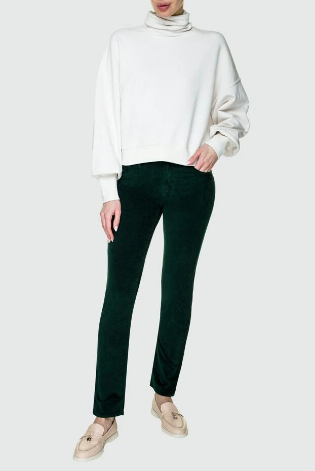 Jacob Cohen woman green jeans for women 158319 - photo 2