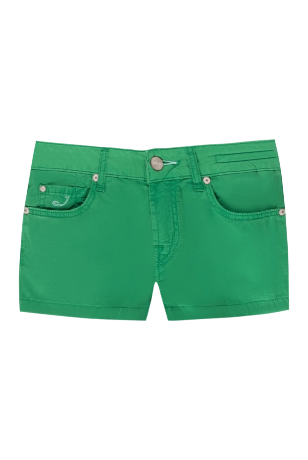 Jacob Cohen женские шорты из хлопка зеленые женские купить с ценами и фото 158321 - фото 1