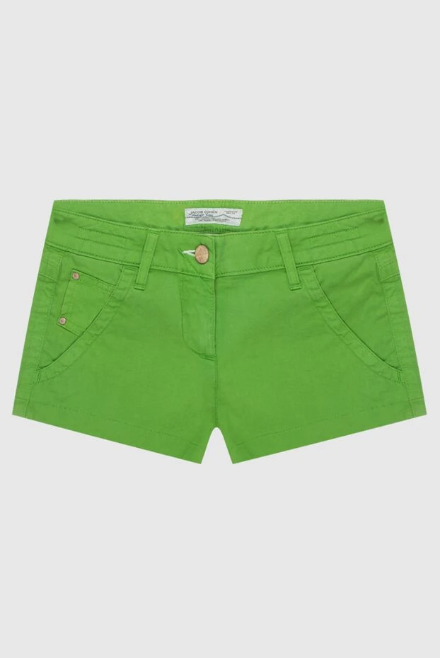 Jacob Cohen женские шорты из хлопка зеленые женские купить с ценами и фото 158322 - фото 1