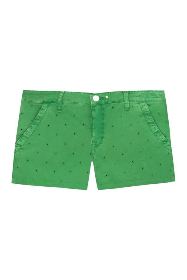 Jacob Cohen women's green perforated shorts 158323 - photo 1