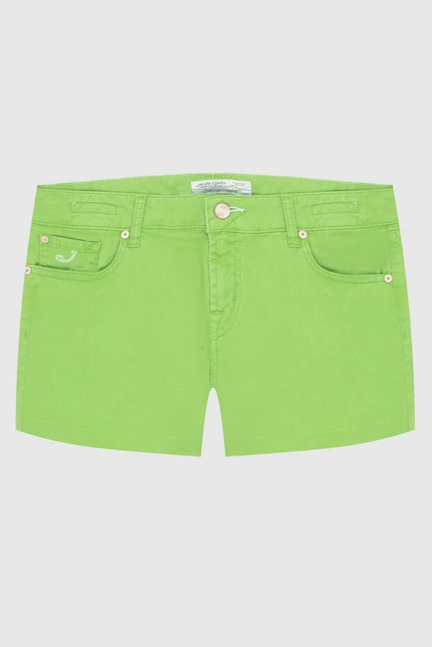 Jacob Cohen женские шорты из хлопка зеленые женские купить с ценами и фото 158324 - фото 1