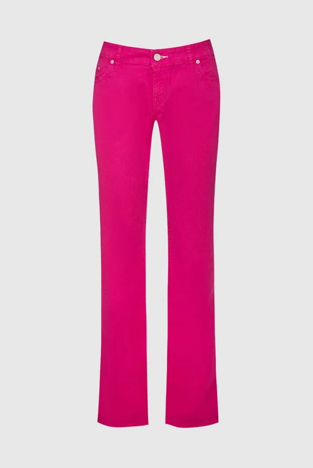 Jacob Cohen женские джинсы из хлопка розовые женские купить с ценами и фото 158325 - фото 1