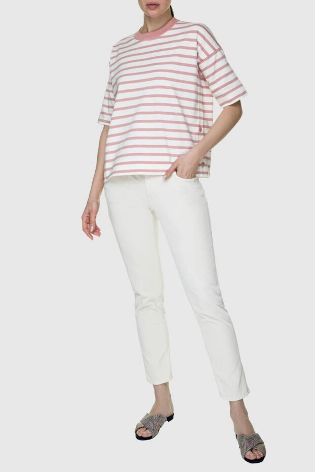 Jacob Cohen женские джинсы белые женские купить с ценами и фото 158328 - фото 2