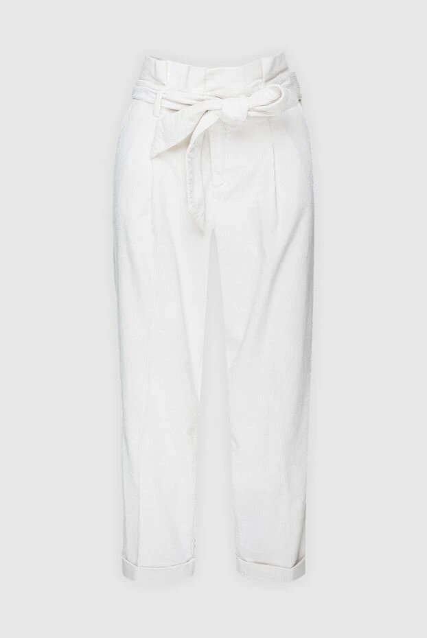 Jacob Cohen женские джинсы белые женские купить с ценами и фото 158329 - фото 1