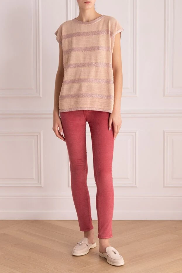 Jacob Cohen жіночі джинси рожеві жіночі купити фото з цінами 158340 - фото 2