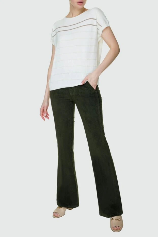 Jacob Cohen женские джинсы зеленые женские купить с ценами и фото 158341 - фото 2