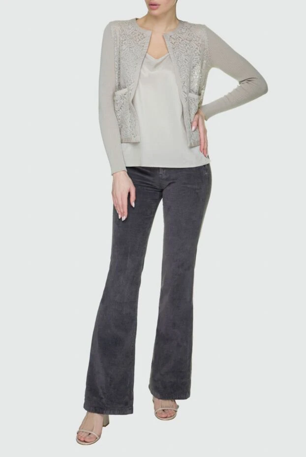 Jacob Cohen женские джинсы серые женские купить с ценами и фото 158342 - фото 2