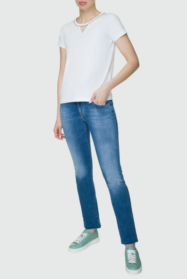 Jacob Cohen woman blue cotton jeans for women buy with prices and photos 158343 - photo 2