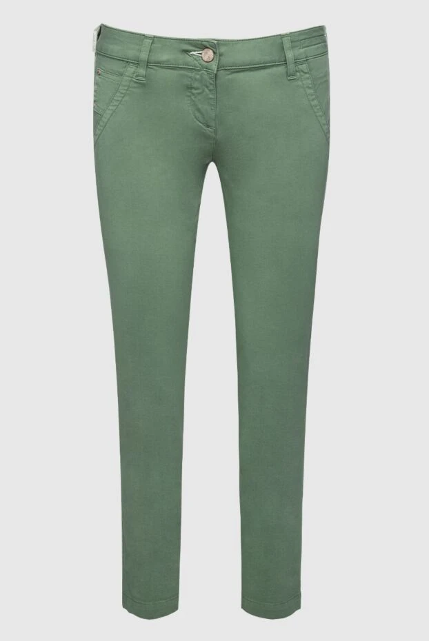 Jacob Cohen жіночі джинси з бавовни зелені жіночі купити фото з цінами 158344 - фото 1
