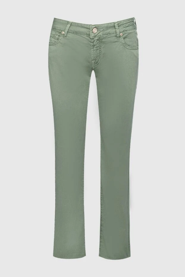 Jacob Cohen woman green cotton jeans for women 158345 - photo 1