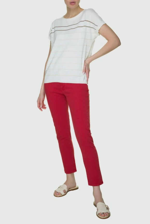 Jacob Cohen woman red jeans for women. buy with prices and photos 158357 - photo 2