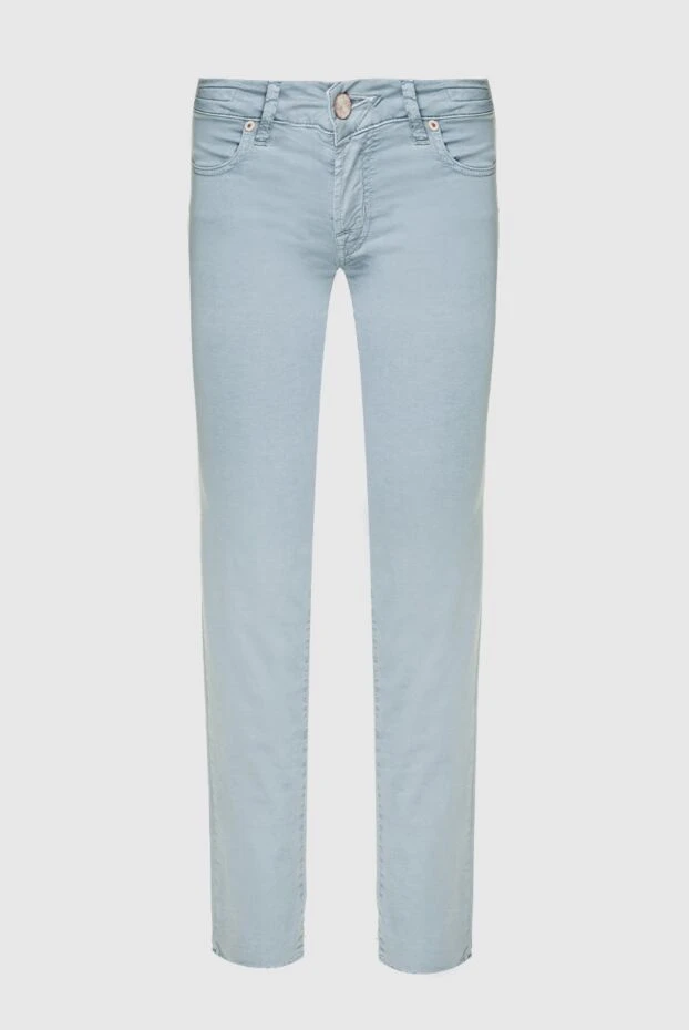Jacob Cohen женские джинсы из хлопка голубые женские купить с ценами и фото 158360 - фото 1