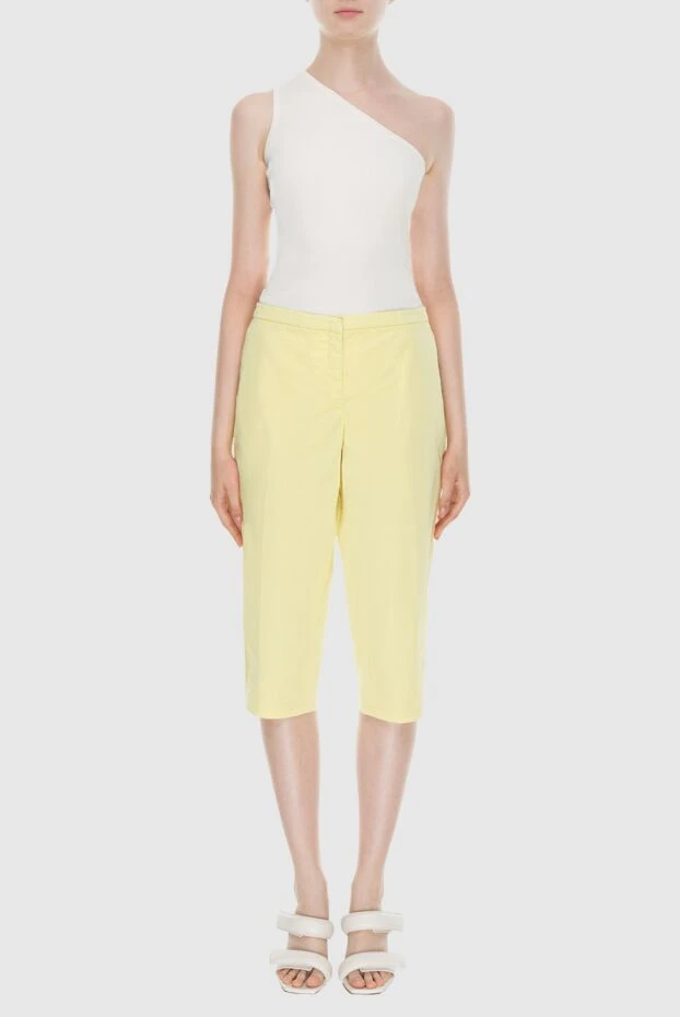 Jacob Cohen женские шорты из хлопка желтые женские купить с ценами и фото 158364 - фото 2