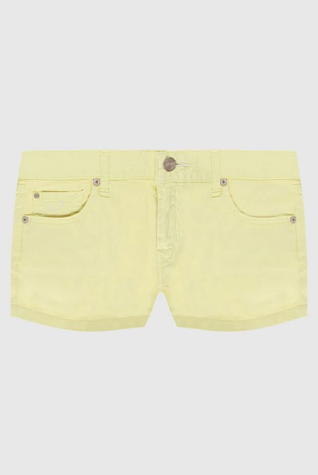 Jacob Cohen женские шорты из хлопка желтые женские купить с ценами и фото 158365 - фото 1