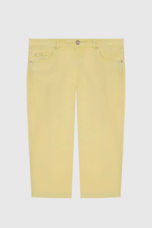 Jacob Cohen женские шорты из хлопка желтые женские купить с ценами и фото 158366 - фото 1