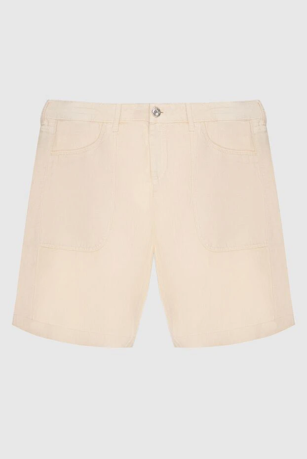 Jacob Cohen woman yellow linen shorts for women buy with prices and photos 158375 - photo 1