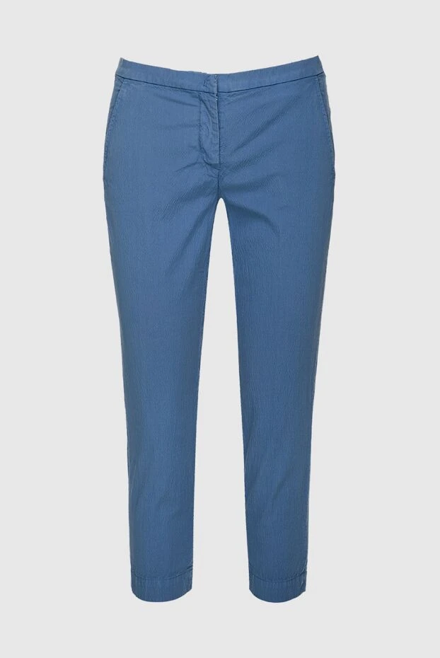 Jacob Cohen woman blue cotton trousers for women buy with prices and photos 158377 - photo 1