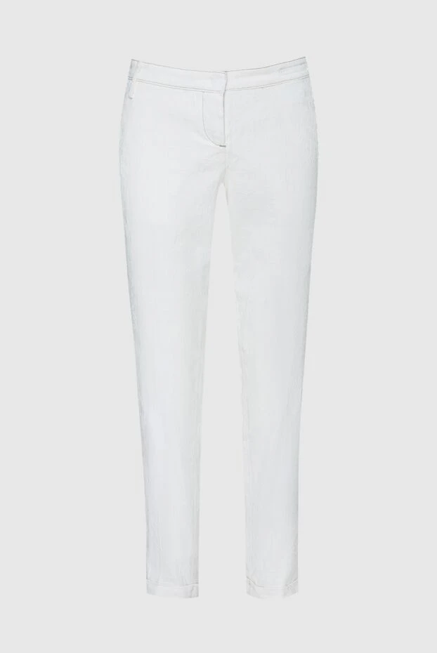 Jacob Cohen жіночі штани з бавовни білі жіночі купити фото з цінами 158378 - фото 1