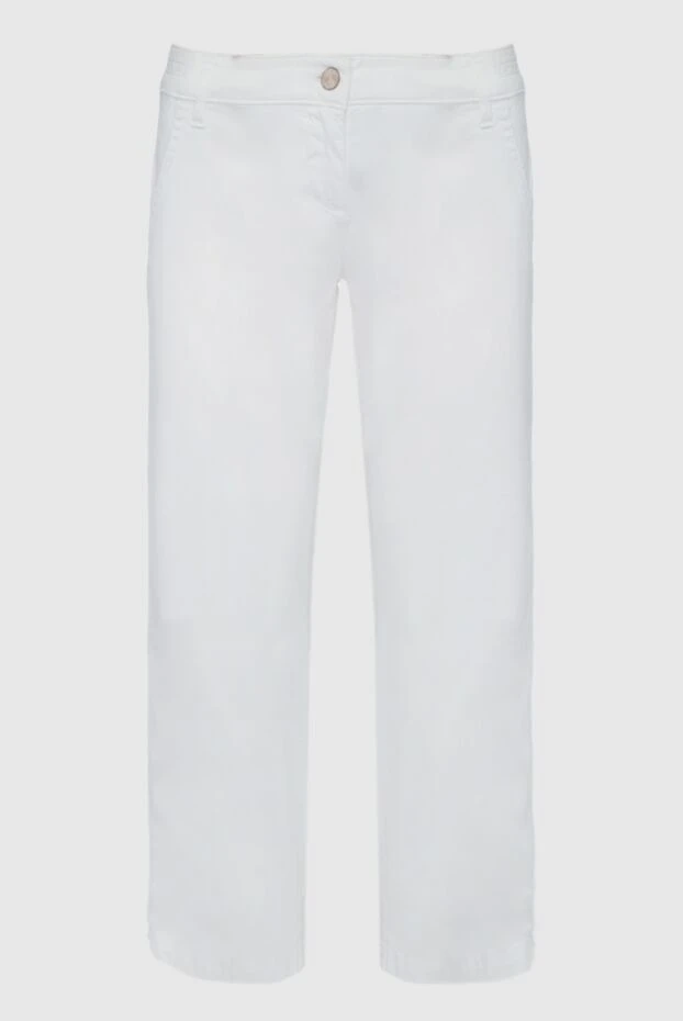 Jacob Cohen женские джинсы из хлопка белые женские купить с ценами и фото 158385 - фото 1