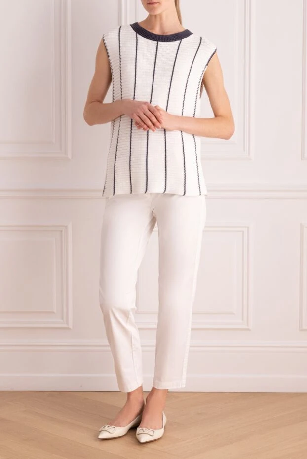 Jacob Cohen жіночі джинси з бавовни білі жіночі купити фото з цінами 158385 - фото 2