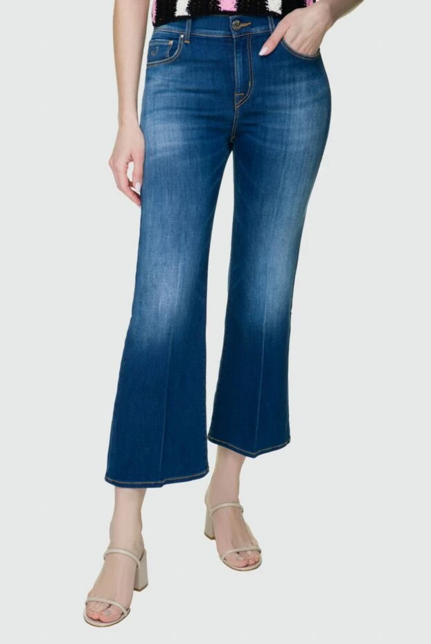 Jacob Cohen женские джинсы из хлопка синие женские купить с ценами и фото 158390 - фото 2