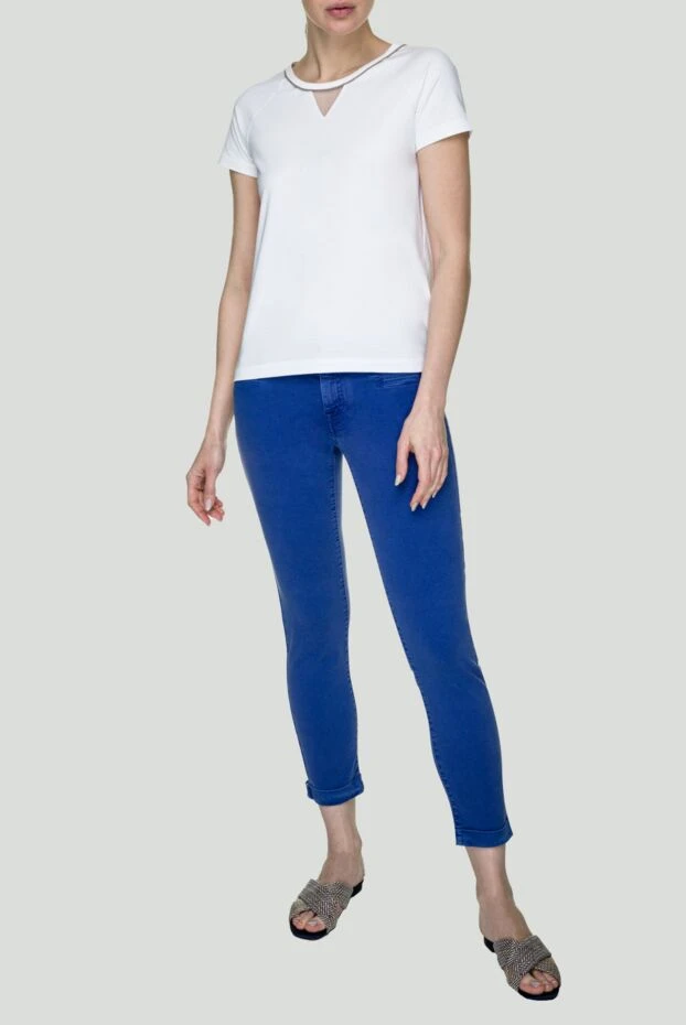 Jacob Cohen женские джинсы синие женские купить с ценами и фото 158392 - фото 2