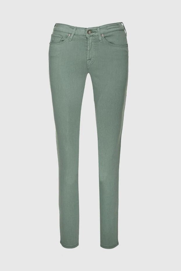 Jacob Cohen woman green jeans for women 158400 - photo 1