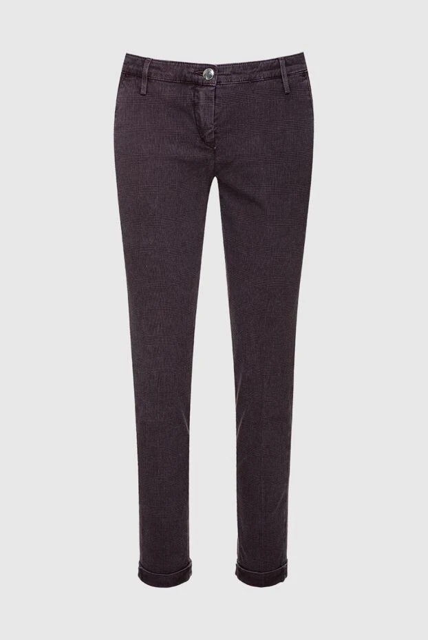 Jacob Cohen женские джинсы из хлопка бордовые женские купить с ценами и фото 158404 - фото 1