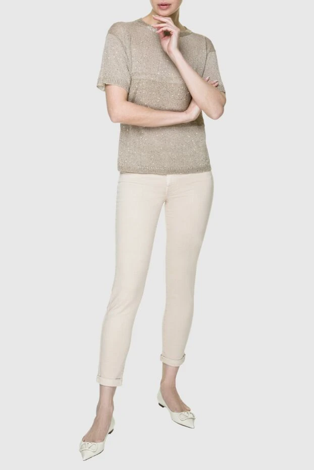 Jacob Cohen woman beige jeans for women buy with prices and photos 158407 - photo 2