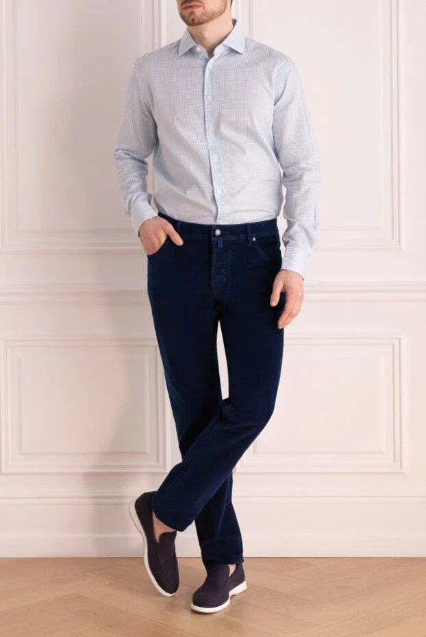 Jacob Cohen man blue cotton jeans for men buy with prices and photos 158422 - photo 2
