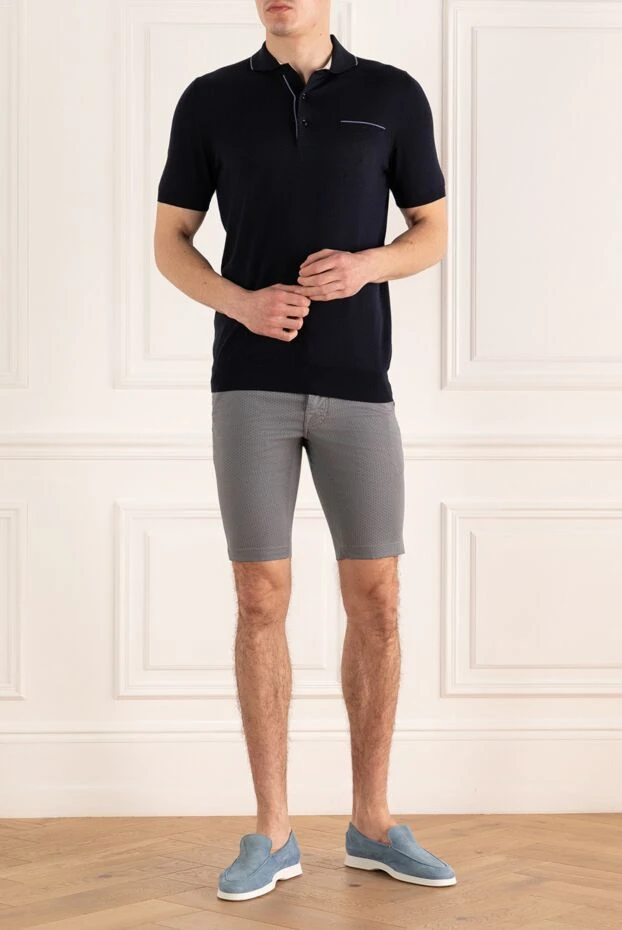 Jacob Cohen man cotton and elastane shorts, gray for men buy with prices and photos 158427 - photo 2