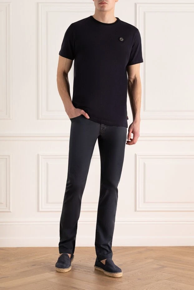Jacob Cohen мужские джинсы из хлопка серые мужские купить с ценами и фото 158428 - фото 2