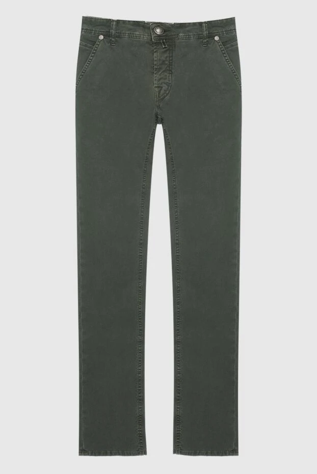 Jacob Cohen мужские джинсы из хлопка зеленые мужские купить с ценами и фото 158433 - фото 1