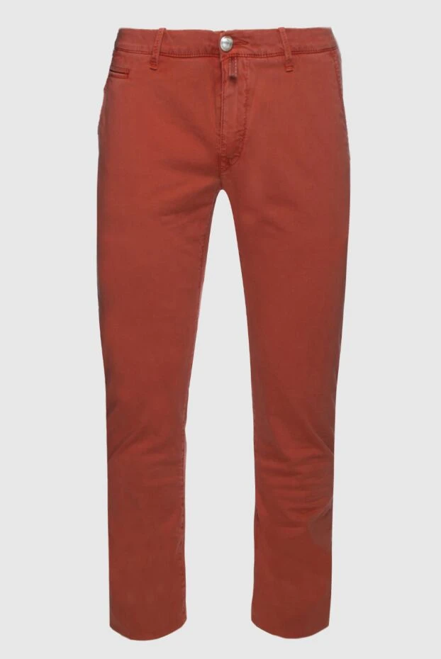 Jacob Cohen мужские джинсы из хлопка оранжевые мужские купить с ценами и фото 158440 - фото 1
