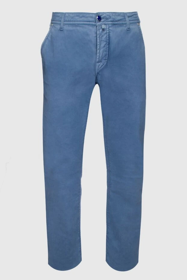 Jacob Cohen мужские джинсы из хлопка голубые мужские купить с ценами и фото 158441 - фото 1