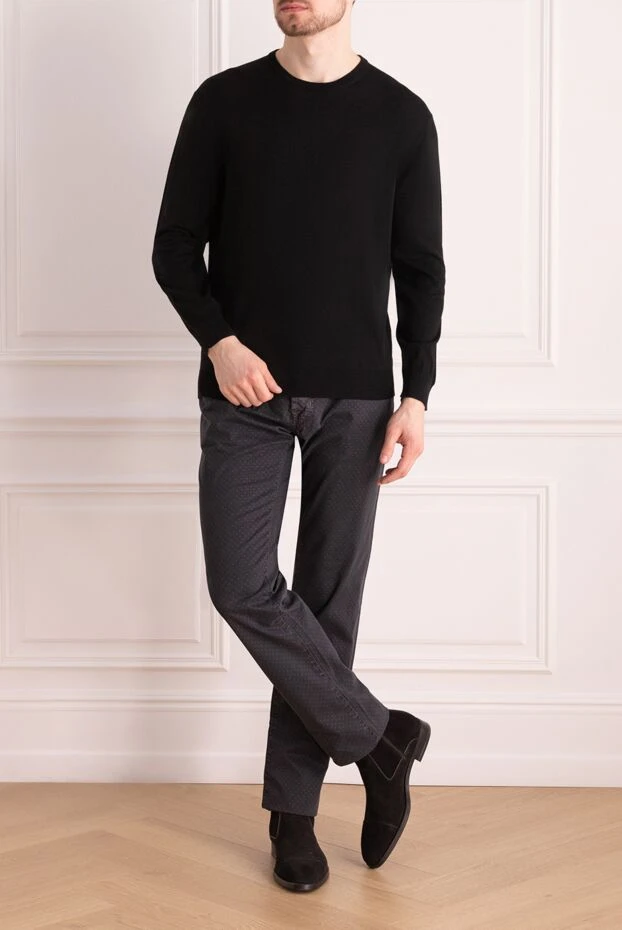 Jacob Cohen мужские джинсы из хлопка черные мужские купить с ценами и фото 158464 - фото 2