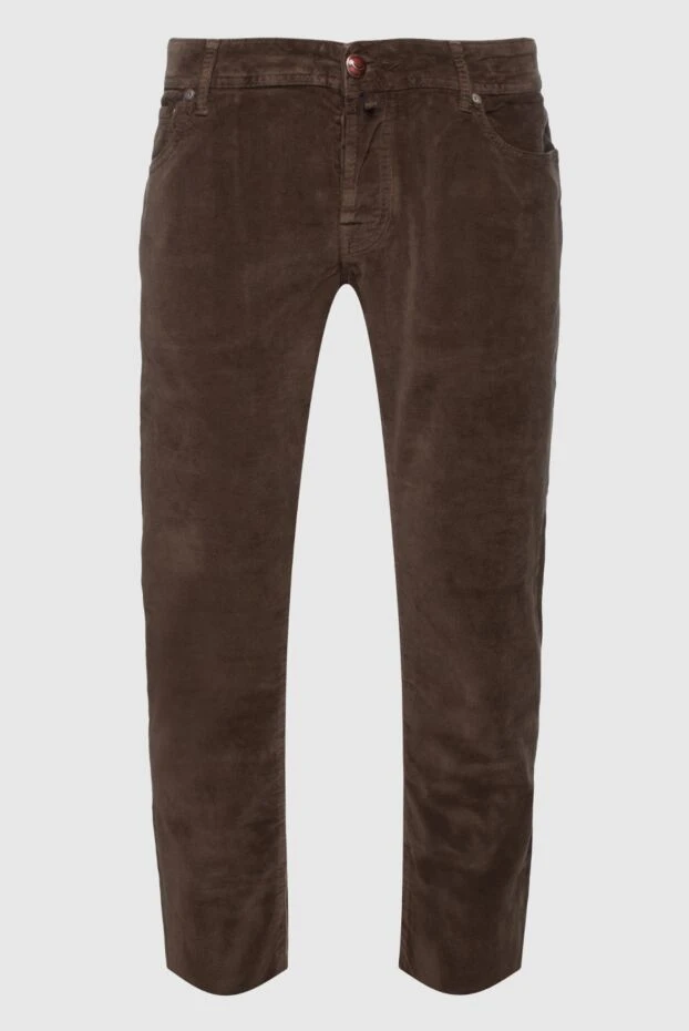 Jacob Cohen чоловічі джинси з бавовни коричневі чоловічі купити фото з цінами 158466 - фото 1