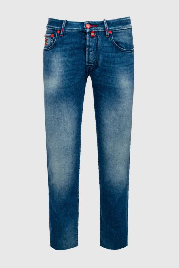 Jacob Cohen мужские джинсы из хлопка и эластана синие мужские купить с ценами и фото 158468 - фото 1