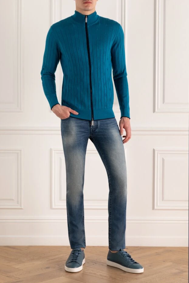 Jacob Cohen man cotton and elastane blue jeans for men buy with prices and photos 158468 - photo 2