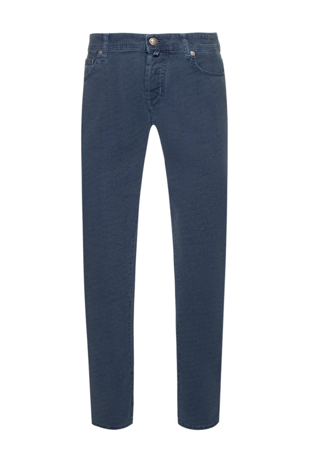 Jacob Cohen man blue cotton jeans for men buy with prices and photos 158470 - photo 1