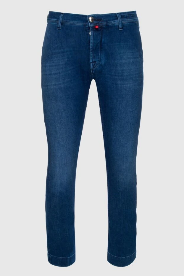 Jacob Cohen мужские джинсы из хлопка и эластана синие мужские купить с ценами и фото 158479 - фото 1