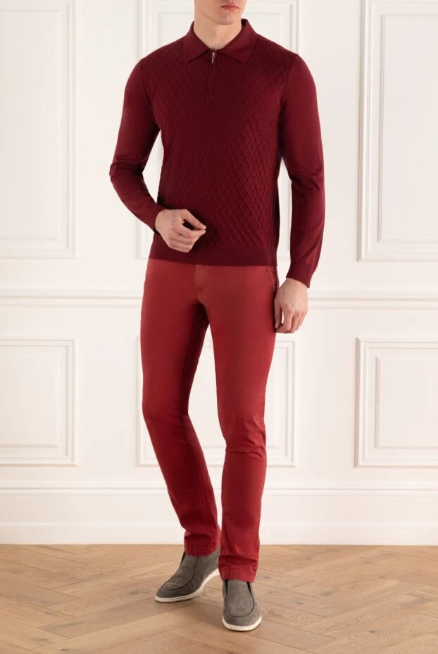 Jacob Cohen чоловічі джинси з бавовни червоні чоловічі купити фото з цінами 158480 - фото 2