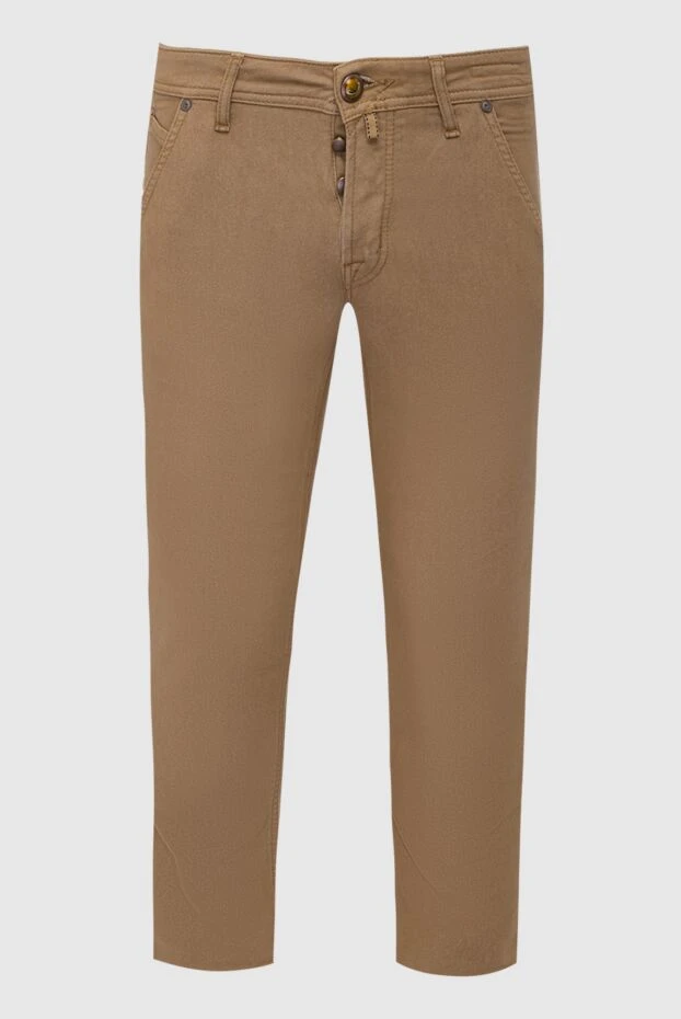 Jacob Cohen cotton jeans in warm beige tone with button placket 197088 - photo 1