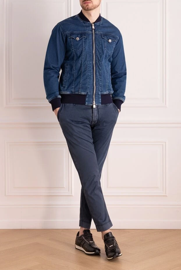 Jacob Cohen man blue cotton jeans for men buy with prices and photos 158484 - photo 2