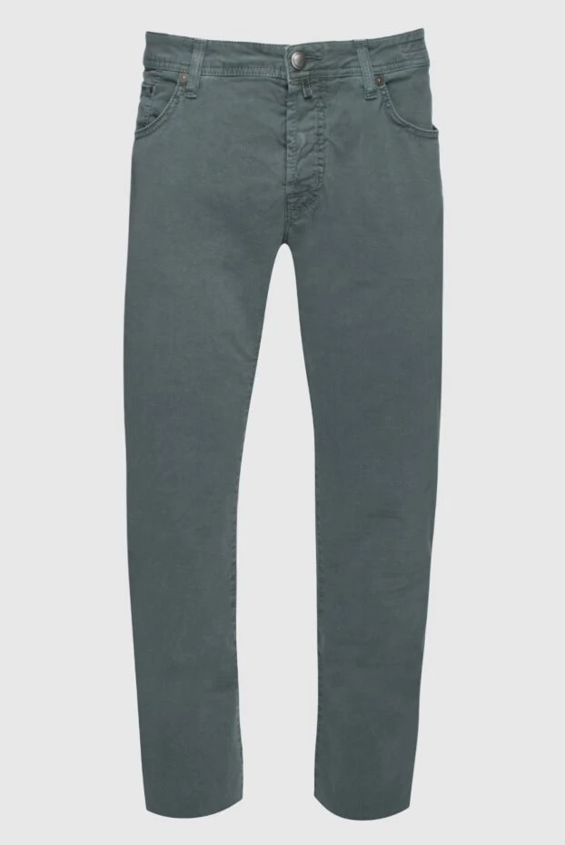 Jacob Cohen мужские джинсы из хлопка серые мужские купить с ценами и фото 158485 - фото 1